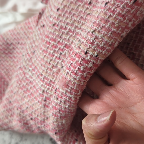 Pink tweed blazer jacket - Picture 10 of 11